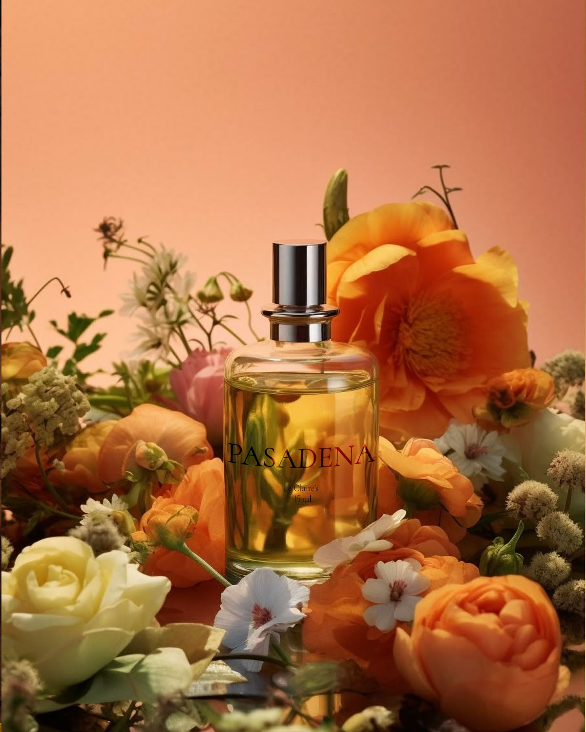 Elegant travel-sized personalized perfume bottle by Le Claire's