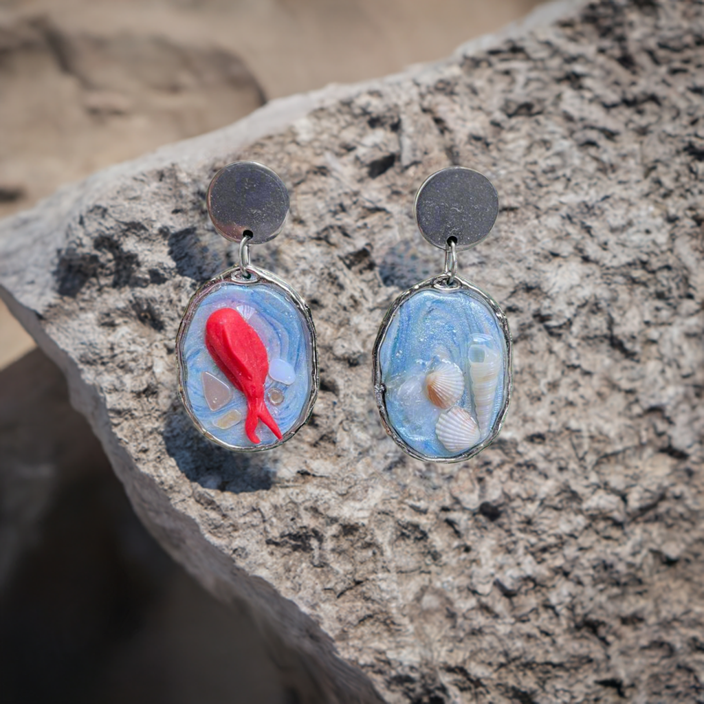 Aqua Life Handmade Earrings