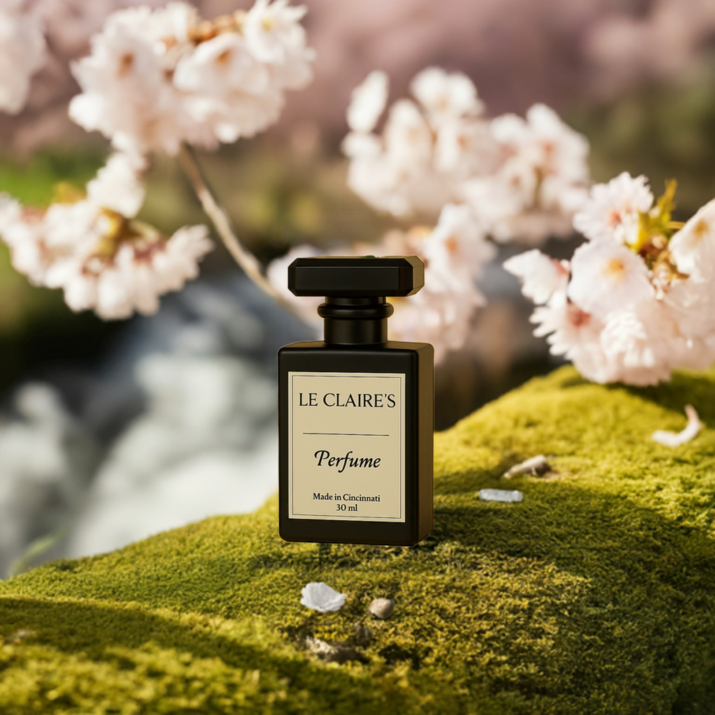 Elegant travel-sized personalized perfume bottle by Le Claire's