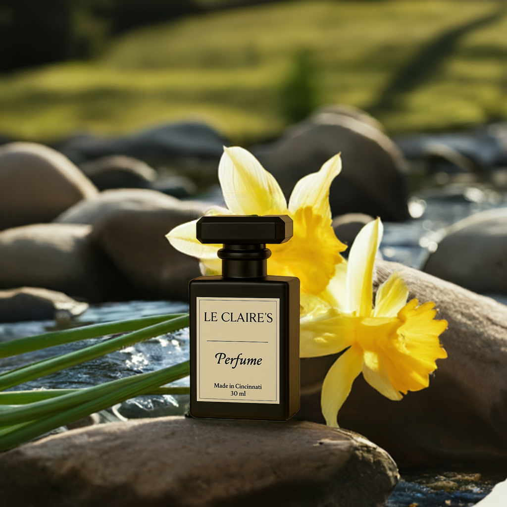 Elegant travel-sized personalized perfume bottle by Le Claire's