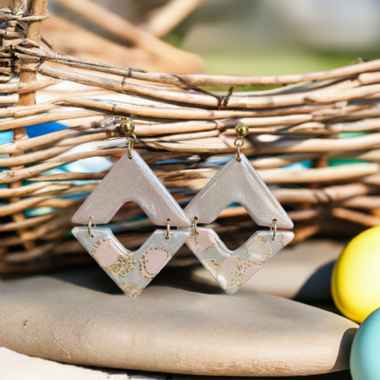 Pink Blush Handmade Earrings