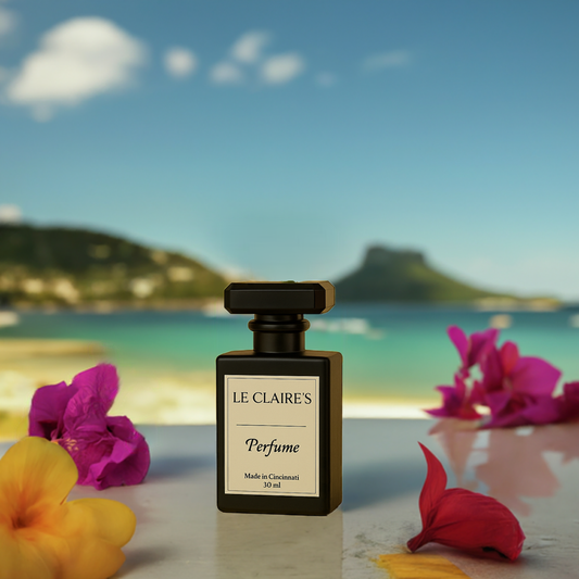 Elegant travel-sized personalized perfume bottle by Le Claire's