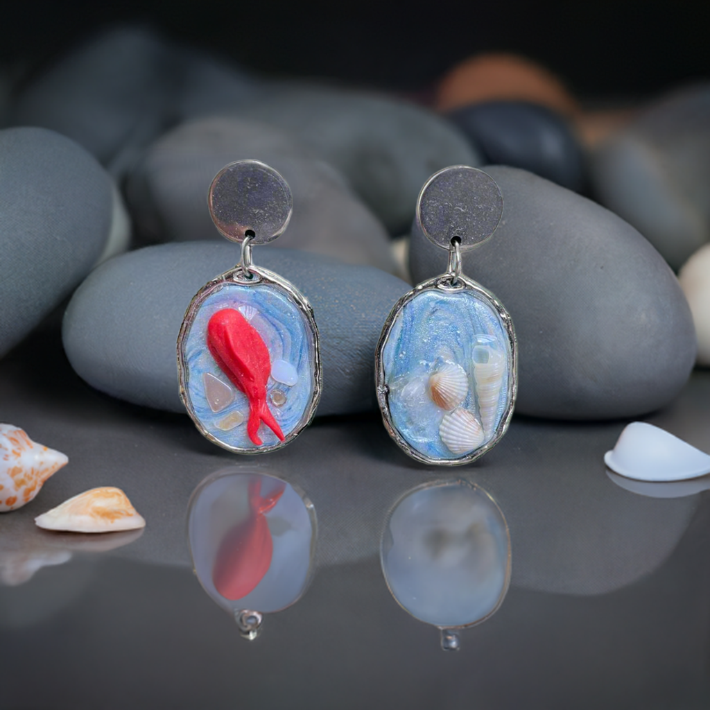 Aqua Life Handmade Earrings