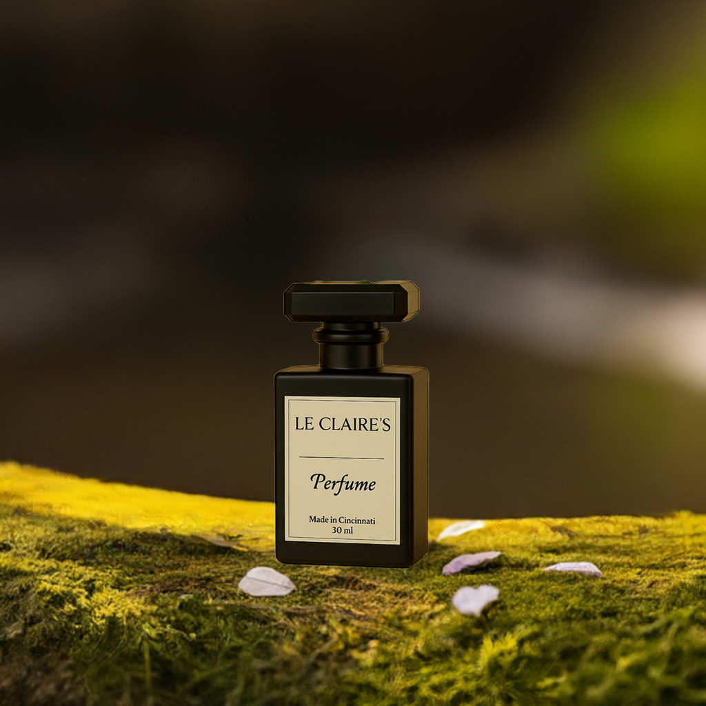 Elegant travel-sized personalized perfume bottle by Le Claire's