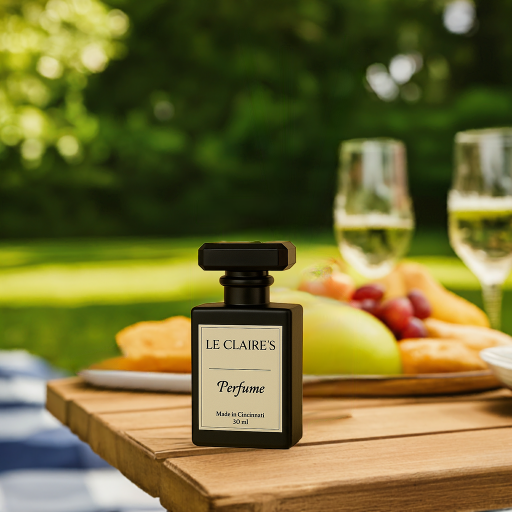 Elegant travel-sized personalized perfume bottle by Le Claire's