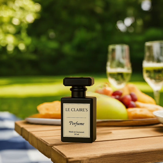 Elegant travel-sized personalized perfume bottle by Le Claire's