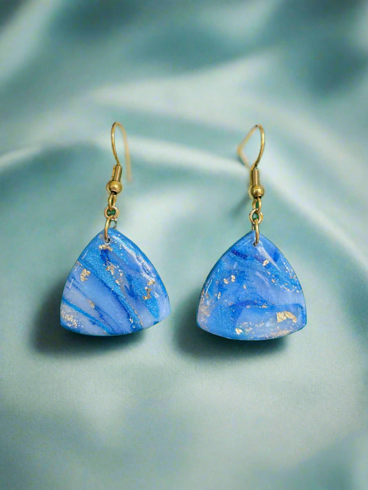 Ocean stone handmade earrings