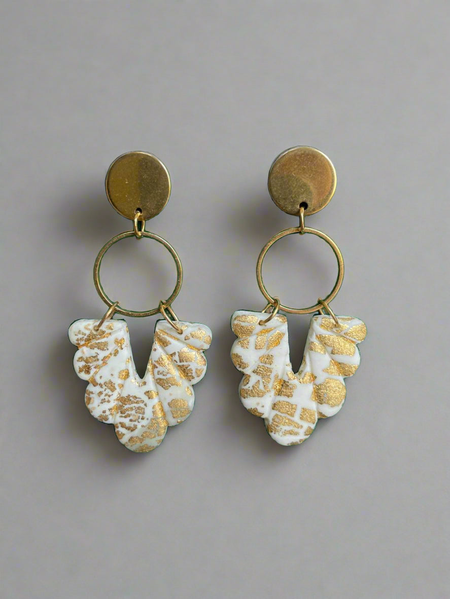 Golden era handmade earrings