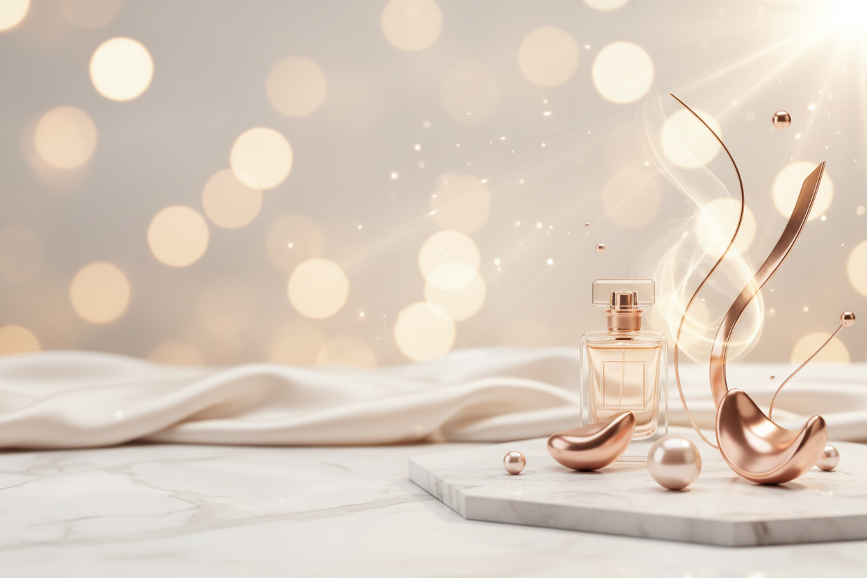 banner picture background for a personalization test to sell luxury perfumes 